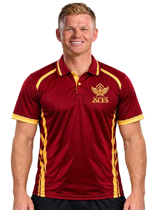 Sam Billings in the Arabian Aces kit