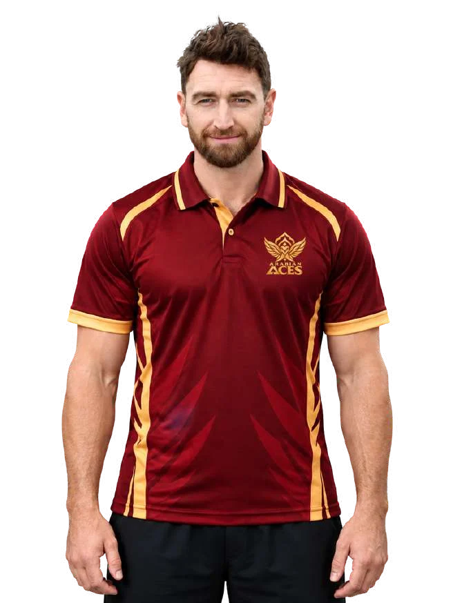 Richard Gleeson in the Arabian Aces kit